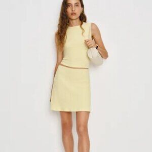 Reformation Andres Knit Two Piece Yellow - Size S